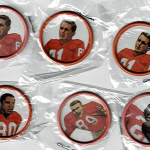 1962 Salada Football Coins Boston Patriots Lot of 6