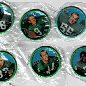 1962 Salada Football Coins Philadelphia Eagles Lot of 6