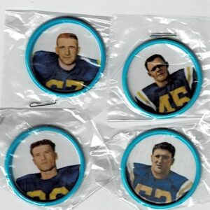 1962 Salada Football Coins New York Titans Lot of 4