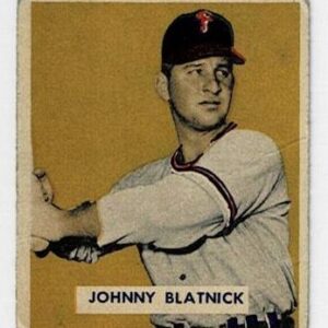 1949 Bowman Baseball Johnny Blatnick #123