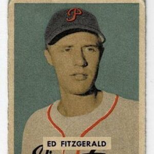 1949 Bowman Baseball Eddie Fitzgerald #109