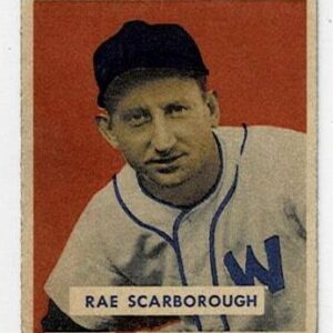 1949 Bowman Baseball Ray Scarborough #140