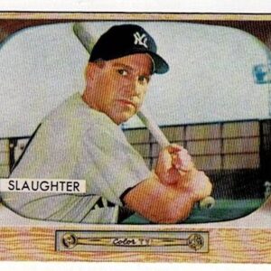 1955 Bowman Baseball Enos Slaughter #60