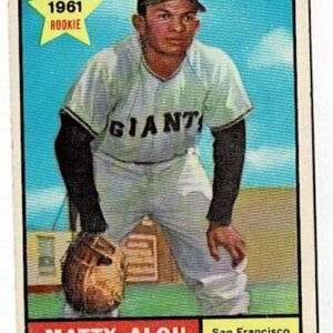 1961 Topps Baseball Matty Alou Rookie #327