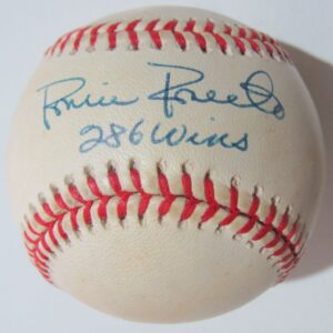 Robin Roberts Signed & Inscribed Baseball (Gene Budig, President)