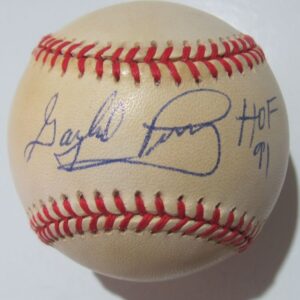 Gaylord Perry Signed Baseball (Gene Budig, President)