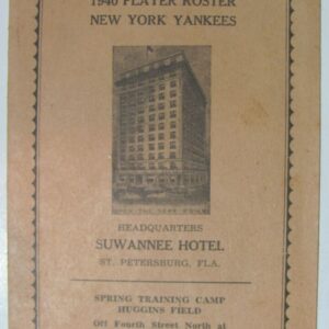 1940 New York Yankees Player Roster