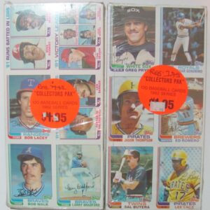 Lot of 2 1982 Topps 6 Card Uncut Sheets, 20 sheets per Pack