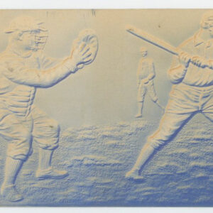 1906 PC792 Embossed Baseball Post Card Catcher & Batter