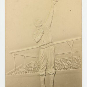 1906 PC792 Embossed Baseball Post Card Fielder Jumping for a Catch