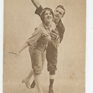 1910 Baseball Postcard Covering Left Field