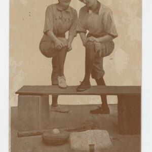 1910 Baseball Postcard The Hits of the Game