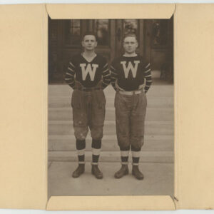 Vintage Photo of Two Football Players