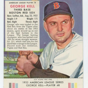 1953 Red Man Tobacco with Tab George Kell AL #8
