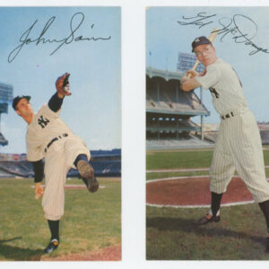 1953-55 Dormand Postcards Gil McDougald, Johnny Sain