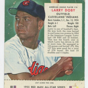 1955 Red Man Tobacco with Tab Larry Doby AL #18