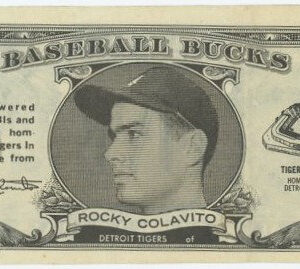 1962 Topps Baseball Bucks Rocky Colavito