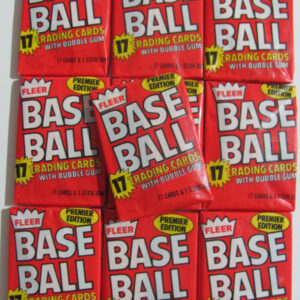 Lot of 10 1981 Fleer Baseball Unopened Wax Packs