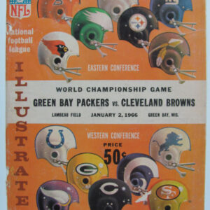 1965 NFL World Championship Program Green Bay Packers vs Cleveland Browns