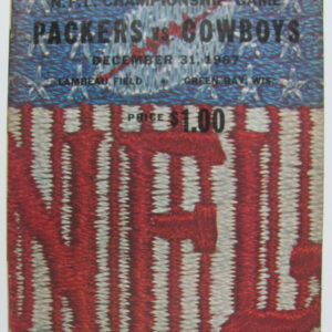 1967 NFL World Championship Program Green Bay Packers vs Dallas Cowboys The Ice Bowl