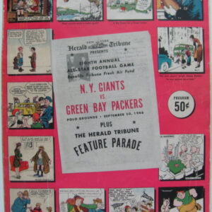 1946 All-Star Football Game Program Green Bay Packers vs New York Giants