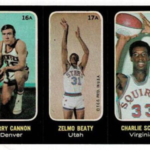 1971-72 Topps Trios Stickers #16A-17A-18A Zelmo Beatty, Charlie Scott