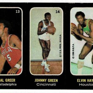 1971-72 Topps Trios Stickers #13-14-15 Hal Greer, Elvin Hayes