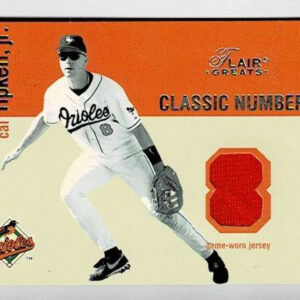 2003 Fleer Flair Greats Cal Ripken Jr. Classic Numbers Game Used Jersey