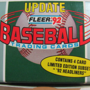 1992 Fleer Baseball Update Set Ken Griffey Jr, Jeff Kent, Mike Piazza