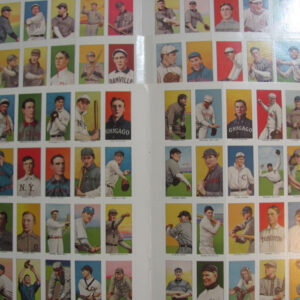 Lot of 7 1983 Renata Galasso Reprint 1909-11 T206 40 Card Sheets Cobb,Wagner