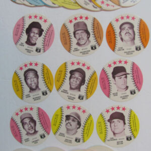 1976 MSA Baseball Disc Set Blank Backs 1-70