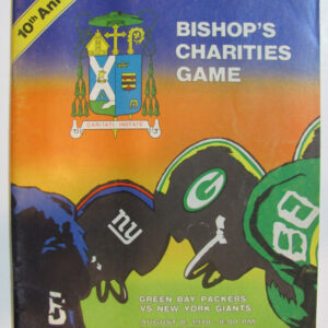 Green Bay Packers v. New York Giants Program August 8, 1970 Bishop's Charity Game