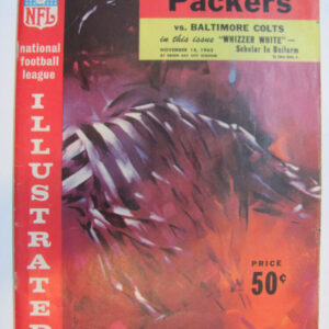 Baltimore Colts at Green Bay Packers Nov 18, 1962 Program