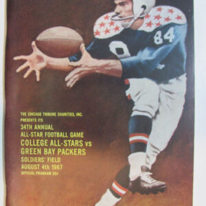 College All Stars vs. Green Bay Packers 34th Annual All Star Game Program
