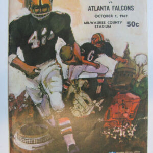 Green Bay Packers at Atlanta Falcons Oct 1, 1967 Program