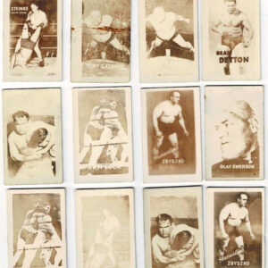 Lot of 12 1948 Topps Magic Photos Wrestlers w/ Stanislaus Zbyszko