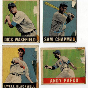 Lot of 5 Different 1949 Leaf Baseball w/ Andy Pafko Rookie
