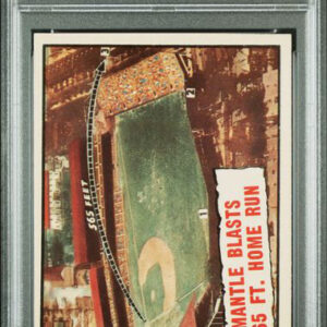 1961 Topps Mantle Blasts 565 Ft Home Run #406 PSA 5