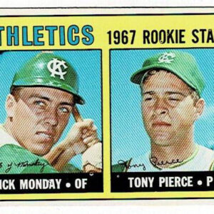 1967 Topps High Number Athletics Rookie Stars Rick Monday #542