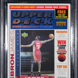 Upper Deck Sports Collectibles Magazine LeBron James PSA 9.0