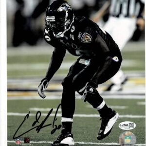 Ed Reed Signed 8X10 Photo Baltimore Ravens HOF JSA