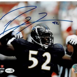 Ray Lewis Signed 8X10 Photo Baltimore Ravens HOF JSA