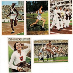 Lot of 5 Different 1936 Muhlen Frank Olympia Cards