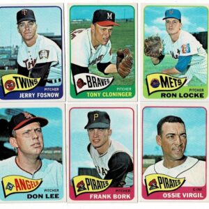 Lot of 6 1965 Topps Baseball High Numbers