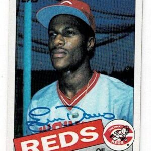 1985 Topps Eric Davis Signed Rookie Card