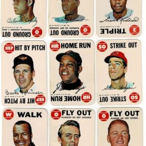 Lot of 18 1968 Topps Game Cards w/ Mays, Carew, Frank & Brooks Robinson