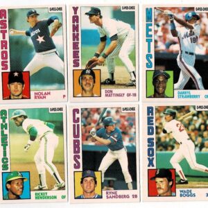 1984 OPC Baseball Set Mattingly, Strawberry Rookies