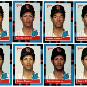 Lot of 33 1988 Donruss Roberto Alomar Rated Rookies