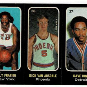 1971-72 Topps Trios Stickers #25-26-27 Walt Frazier, Dave Bing