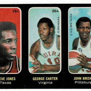 1971-72 Topps Trios Stickers #19A-20A21A Steve Jones, John Brisker